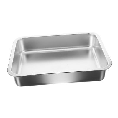 TOYANDONA Portable Stainless Steel Cat Litter Box, Large and Easy to Clean, Open Litter Box for Kittens and Cats in Litter Training