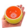 SOIMISS Ceramic Water Bowl Orange for Small Animals view 4