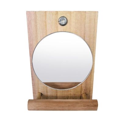 Bird Cage Mirror with Climbing Branch