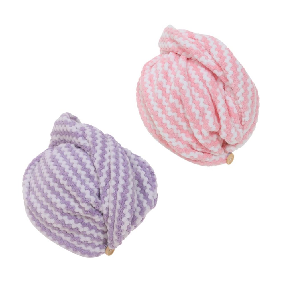 Beaupretty 2-Piece Quick-Drying Hair Drying Cap and Hair Towel, Absorbent, Non-Slip, for Girls and Adults