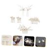 Homoyoyo 6-Piece Pearl Hair Comb Set for Brides view 2
