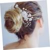 Homoyoyo 6-Piece Pearl Hair Comb Set for Brides view 3