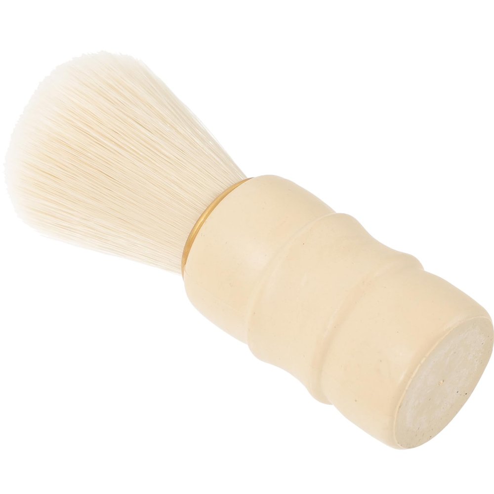 Beige Plastic Shaving Brush for Men