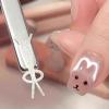Bunny-Shaped Cat-Eye Nail Magnet for Creative Nail Art view 3