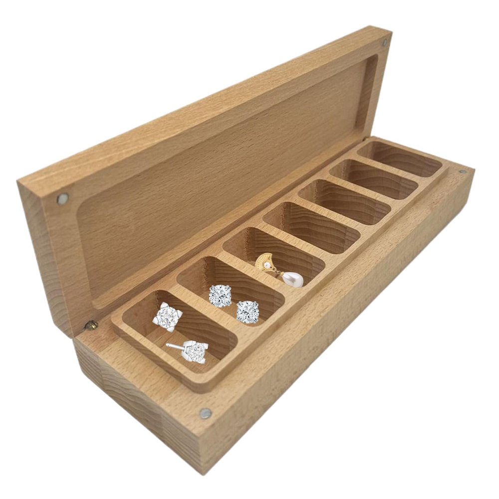 7-Day Pill Organizer, Decorative Storage Box for Tablets and Snacks