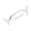 4 Stainless Steel Cabinet Handles, Silver view 2