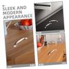 4 Stainless Steel Cabinet Handles, Silver view 3