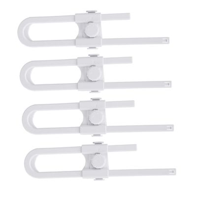 Gatuida 4-Piece Adjustable Cabinet Locks for Cabinets, Wardrobes and Refrigerators