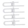 Gatuida 4-Piece Adjustable Cabinet Locks for Cabinets, Wardrobes and Refrigerators view 1