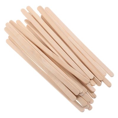 Veemoon 100-Piece Wooden Waxing Spatulas for Hair Removal