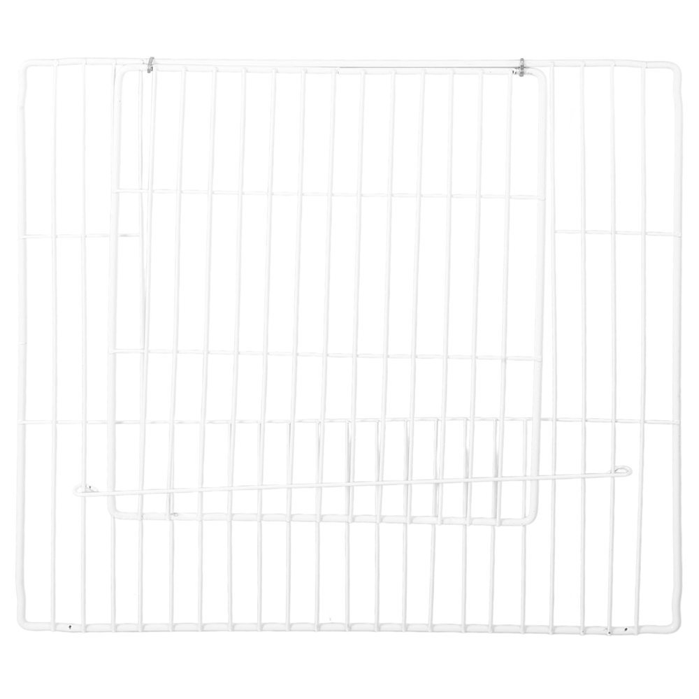 DIY Cat Cage Playpen Door, Iron Wire Mesh, White