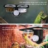 PartyKindom 2-Piece Reptile Feeding Bowls with Suction Cups, Stable Plastic Double Bowls, Removable Design and Easy Installation for Lizards and Geckos view 4