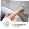 3-Pack Baby-Proof Button Covers, ABS, White, for Washing Machines view 4