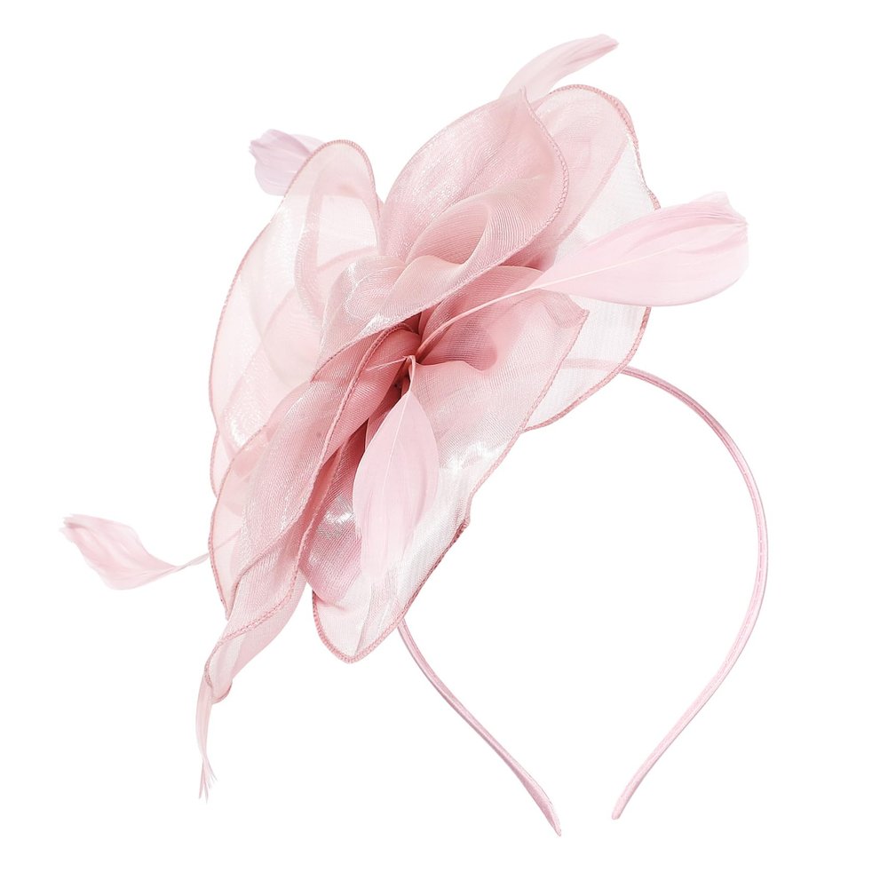 Beaupretty Elegant Pink Tea Party Fascinator Headband for Women