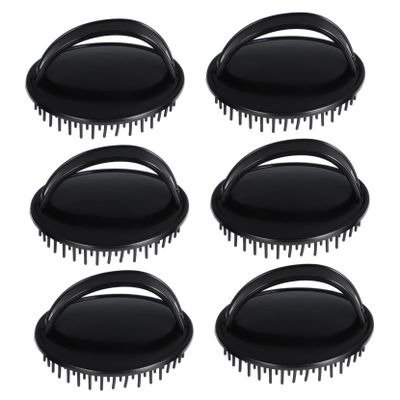 Gatuida 6-Piece Plastic Scalp Massage Brushes for Natural Hair Growth, with Ergonomic Design