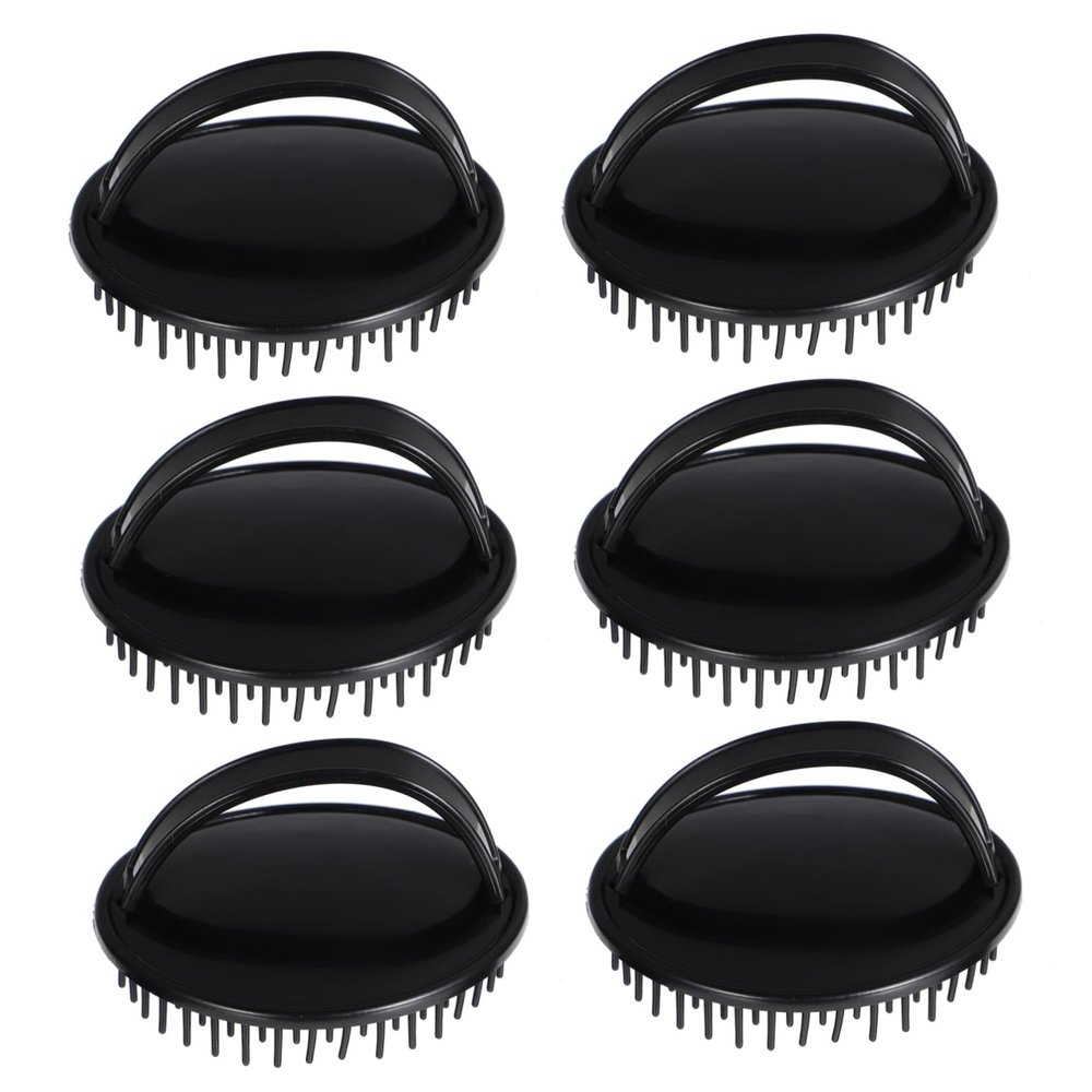 Gatuida 6-Piece Plastic Scalp Massage Brushes for Natural Hair Growth, with Ergonomic Design