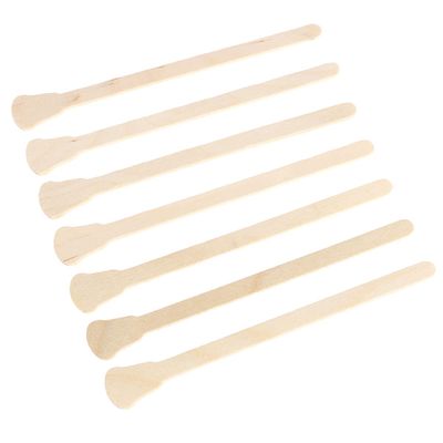 Wax Spatulas, 100 Count, with Rounded Ends
