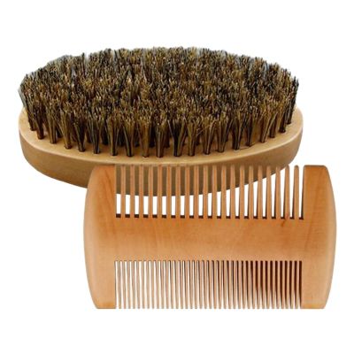 Beard Brush and Comb for Men, Styling and Grooming