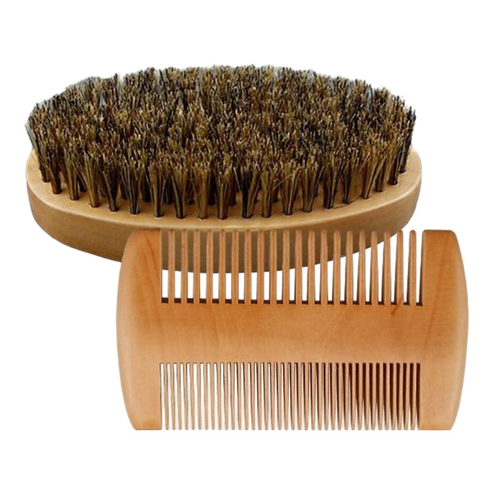 Beard Brush and Comb for Men, Styling and Grooming
