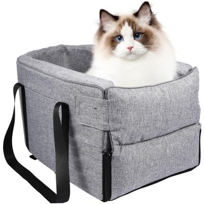 Dog Car Seat with Handles for Armrests and Center Consoles