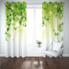 3D Green Leaf Landscape Curtains with Grommets, 2-Piece Set, 250 x 200 cm view 2
