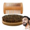 Beard Brush and Comb for Men, Shaving, Care, Styling, and Removal view 1