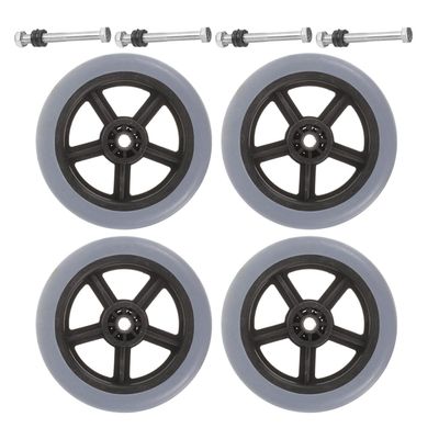 PERSELOSO 4-Piece Wheelchair Front Wheel Replacement Set