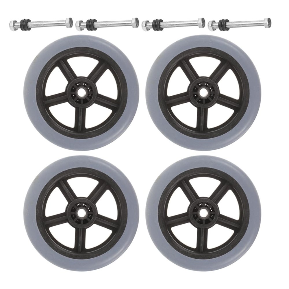 PERSELOSO 4-Piece Wheelchair Front Wheel Replacement Set