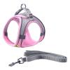Dog Harness with Leash Set for Small to Large Dogs, Pink, Size M view 1