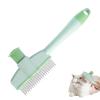 Short Dog Flea Comb, Gentle Ergonomic Grooming Brush and Tick Remover view 1
