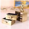 HANABASS Keepsake Boxes, 2-Piece Set, Metal Baby Tooth Boxes with Jewelry Compartments view 3