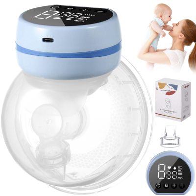 Portable Hands-Free Electric Breast Pump with Silicone Wearable Design