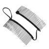 Side Hair Comb for Women, 30 Teeth, Iron, Black view 1