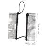 Side Hair Comb for Women, 30 Teeth, Iron, Black view 2