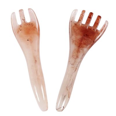KAILIKETIY 2-Pack Head Massage Gua Sha Scrapers for Safe Trigger Point Treatment and Skin Rejuvenation at Home or in Professional Massage Salons