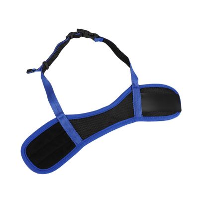 Adjustable Blue Dog Muzzle with Breathable Nylon and Mesh