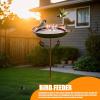Rustic-Style Rust-Resistant Decorative Metal Birdbath view 2