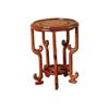 Huangj-0527 Round Carved Bonsai Table and Display Stand view 1