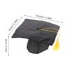 Toddmomy Graduation Dog Hat with Yellow Tassels view 3