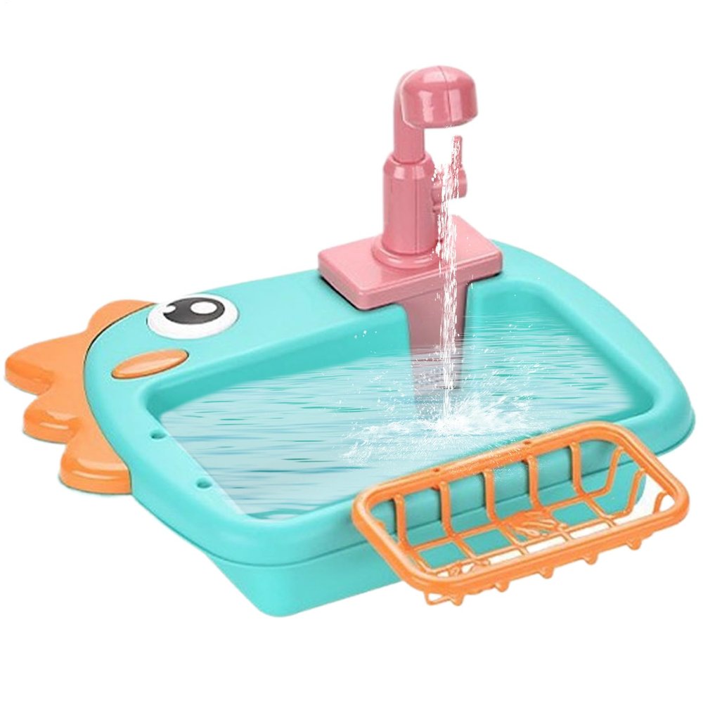Bird Shower and Bath with Feeding Bowl and Faucet, 11.61 x 9.25 x 7.48 in