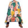 Colorful Cartoon Fist Salon Cape with Adjustable Snap Closure, 165 x 140 cm view 2