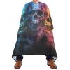 Colorful Skull Haircut Cape with Adjustable Snap Closure, Waterproof Salon Cape for Customers, 165 x 140 cm view 2