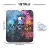 Colorful Skull Haircut Cape with Adjustable Snap Closure, Waterproof Salon Cape for Customers, 165 x 140 cm view 3