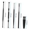 VICASKY 5-Piece Double-Ended Stainless Steel Ear Pick, Rotating Ear-Cleaning Tool, Black view 2