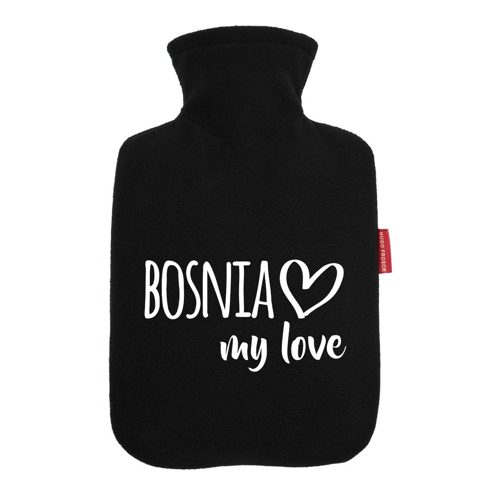 Huuraa Bosnia My Love Hot Water Bottle Gift