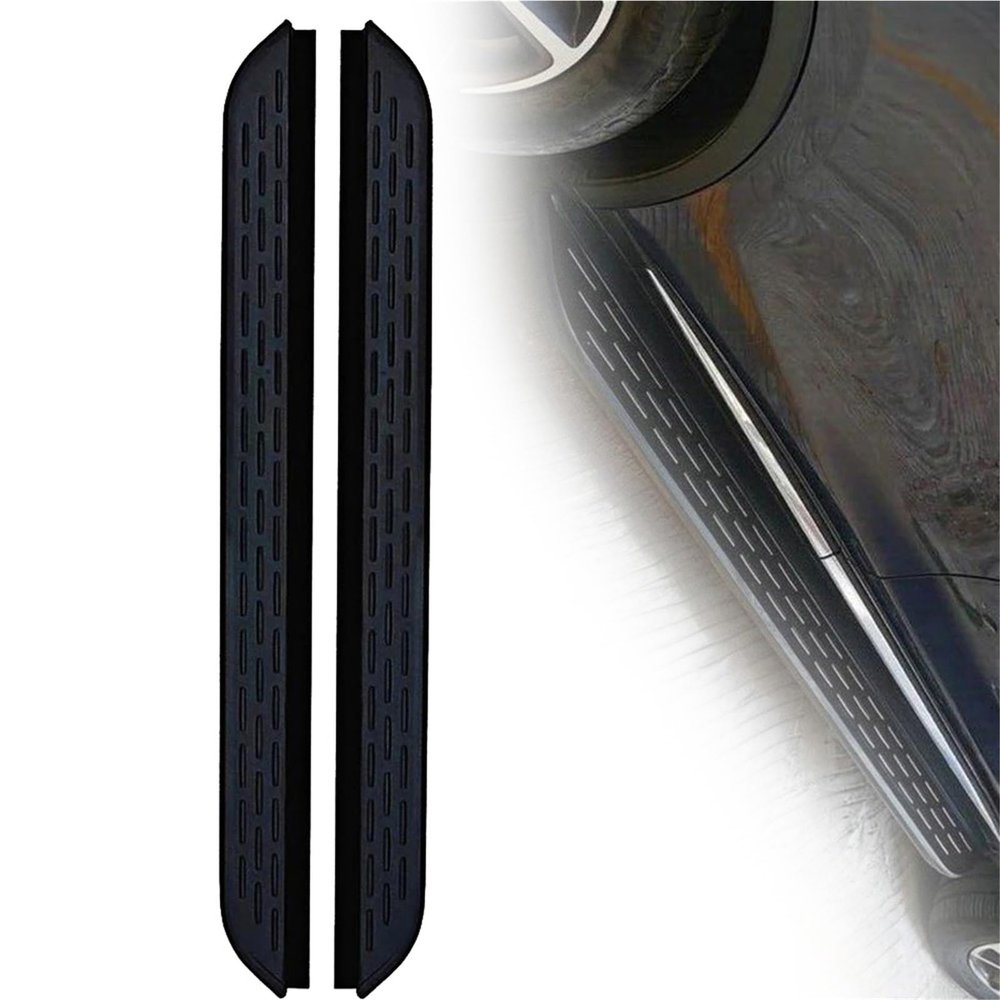 WOHOOD Aluminum Running Boards with Fixed Side Steps and Brackets for VW Touareg 2019–2024