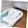 Non-Slip Baby Bath Pillow Made of Cotton Fabric with Foam Particles, White view 3