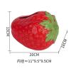 Strawberry Tissue Box, Decorative Holder for Living Room and Countertop, White view 2