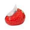Strawberry Tissue Box, Decorative Holder for Living Room and Countertop, White view 3