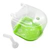 Abaodam Hanging Bird Bath for Small Parrots, PVC, Green, 1 Set view 1
